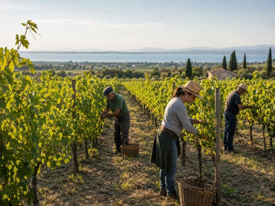 Anbau für Trebbiano di Lugana Wein